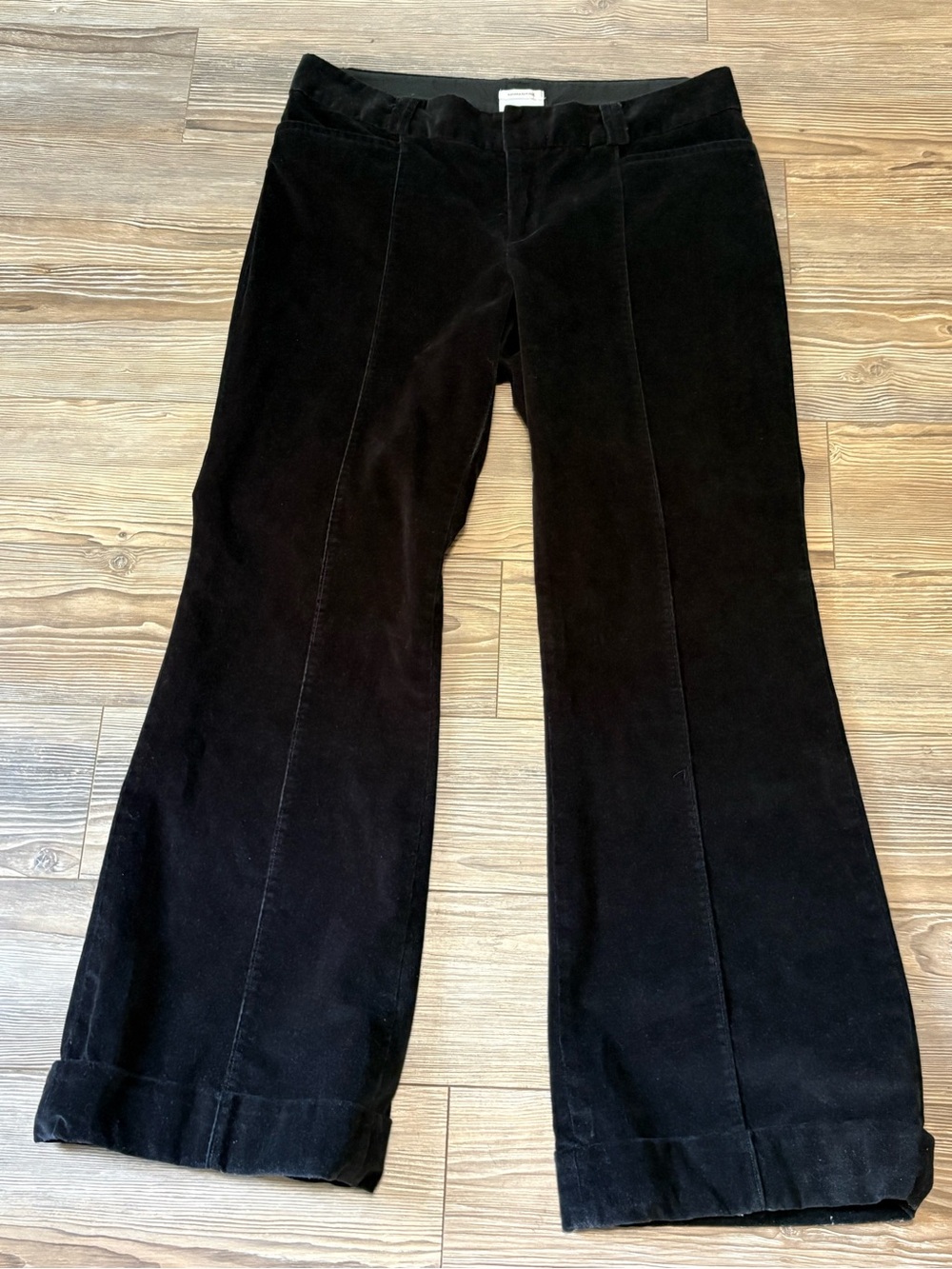 • VTG Banana Republic Black Corduroy Flare Pants Trouser 14